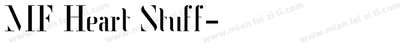 MF Heart Stuff字体转换